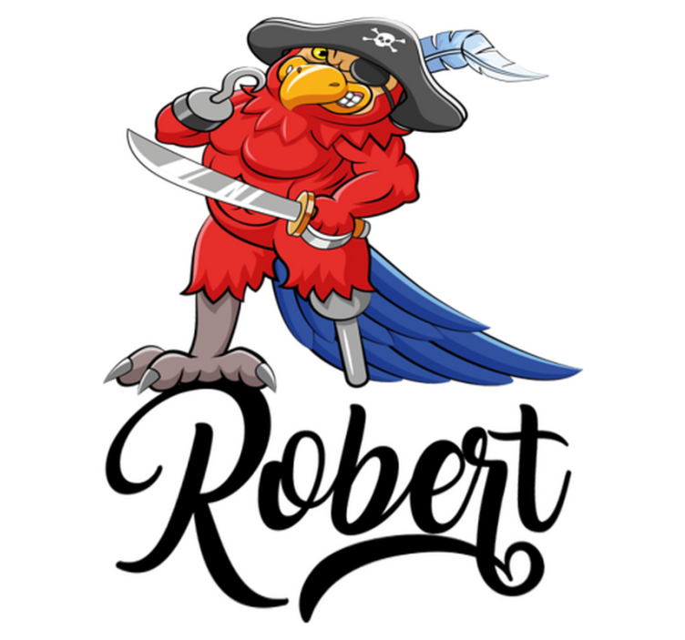 Alfombra vinílica animales figura loro pirata - TenVinilo