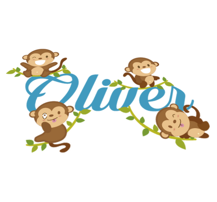 Alfombra vinílica animales vinil infantil de monos - TenVinilo