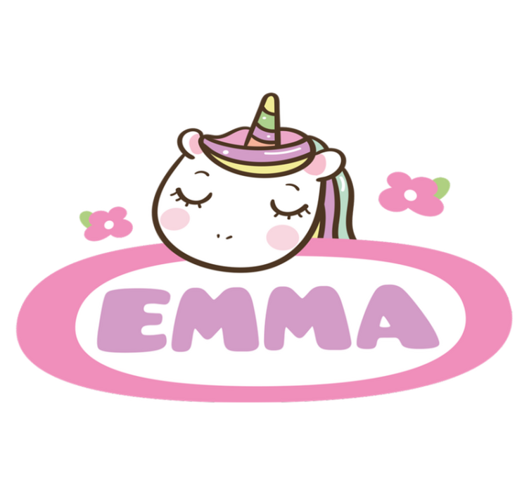 Alfombra vinílica animales etiqueta de nombre colorida - TenVinilo