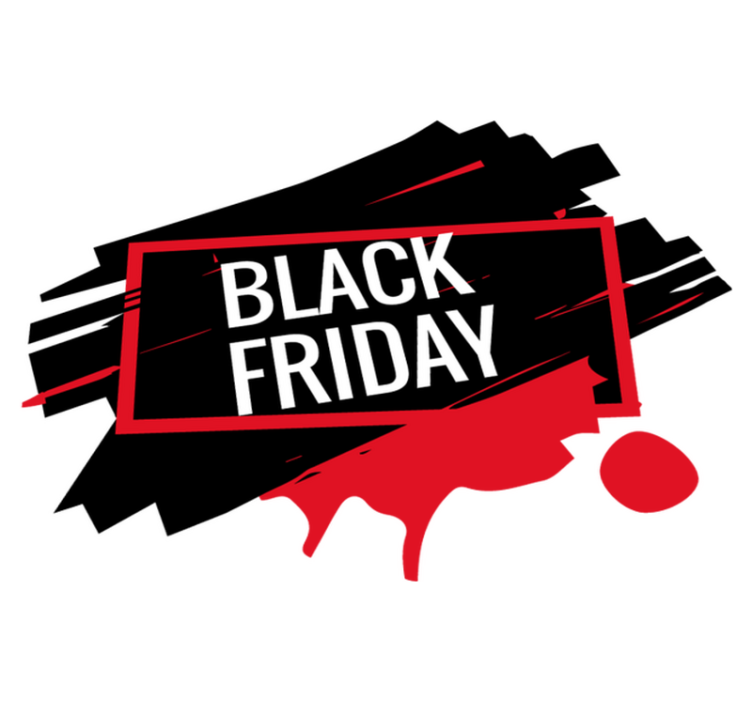 Alfombra vinílica black friday pegatina moderna black friday - TenVinilo