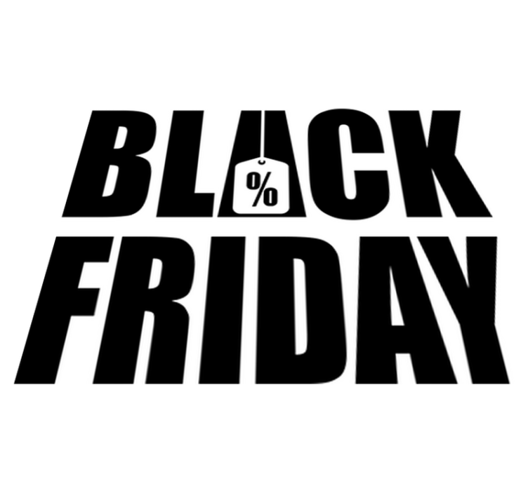 Alfombra vinílica black friday fondo blanco simple - TenVinilo
