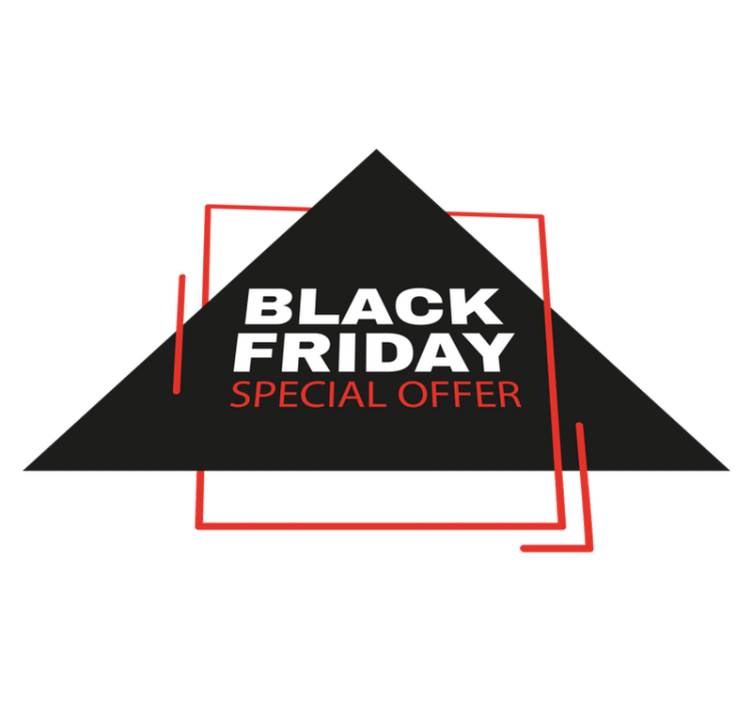 Alfombra vinílica black friday cartel de ofertas - TenVinilo