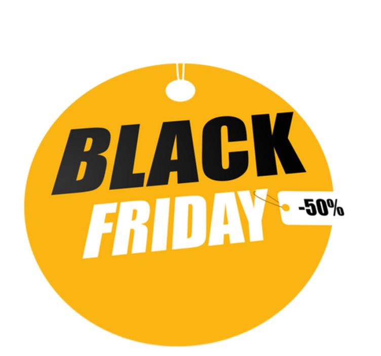 Alfombra vinílica black friday círculo personalizado - TenVinilo