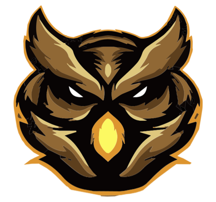 Alfombra vinílica animales búho feroz - TenVinilo