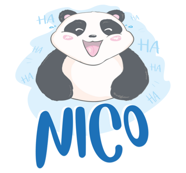 Alfombra vinílica animales panda bebé sorprendido - TenVinilo