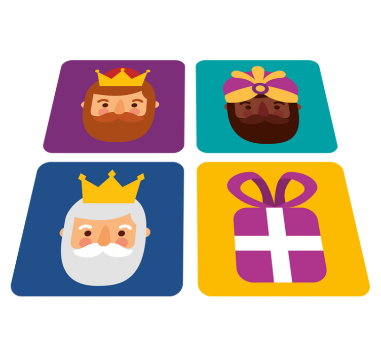 Alfombra vinílica navidad pack de los reyes magos - TenVinilo