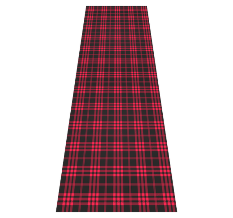 Alfombra vinílica navidad patrón tartán navideño - TenVinilo