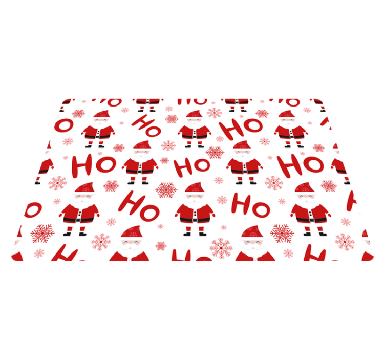 Alfombra vinílica navidad santa claus y hohoho - TenVinilo