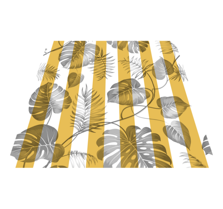 Alfombra vinílica flores puerta corredera - TenVinilo