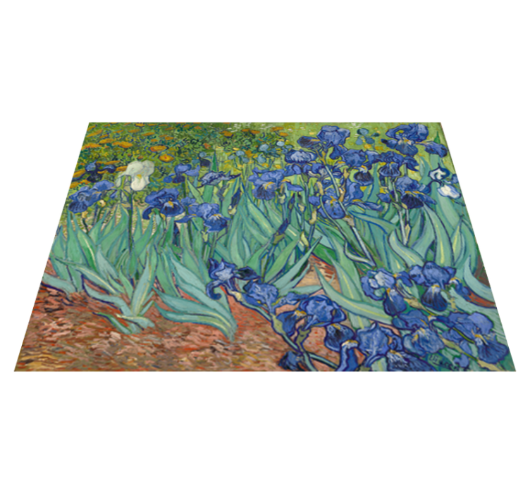 Alfombra vinílica flores de van gogh - TenVinilo