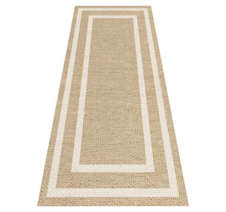 Alfombra vinílica minimalista textura tejida natural - TenVinilo