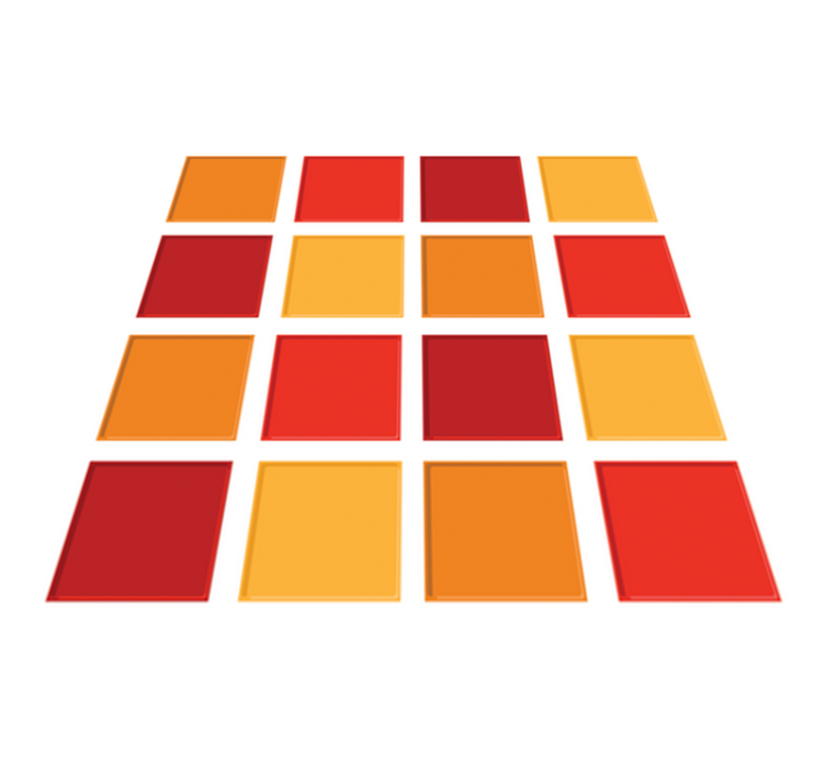 Alfombra vinílica baño azulejos cálidos - TenVinilo