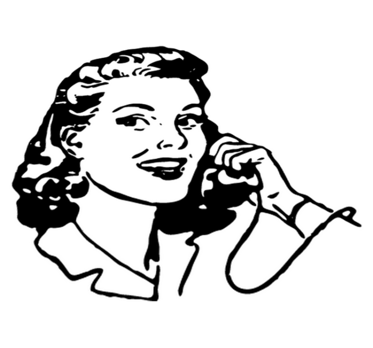 Alfombra vinílica baño mujer estilo años 40 - TenVinilo