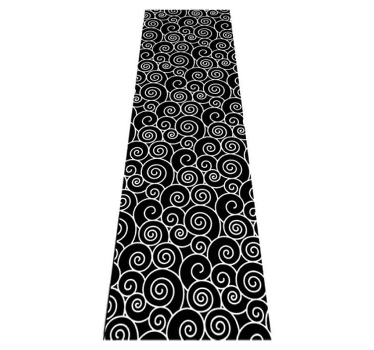 Alfombra vinílica baño círculos y olas - TenVinilo