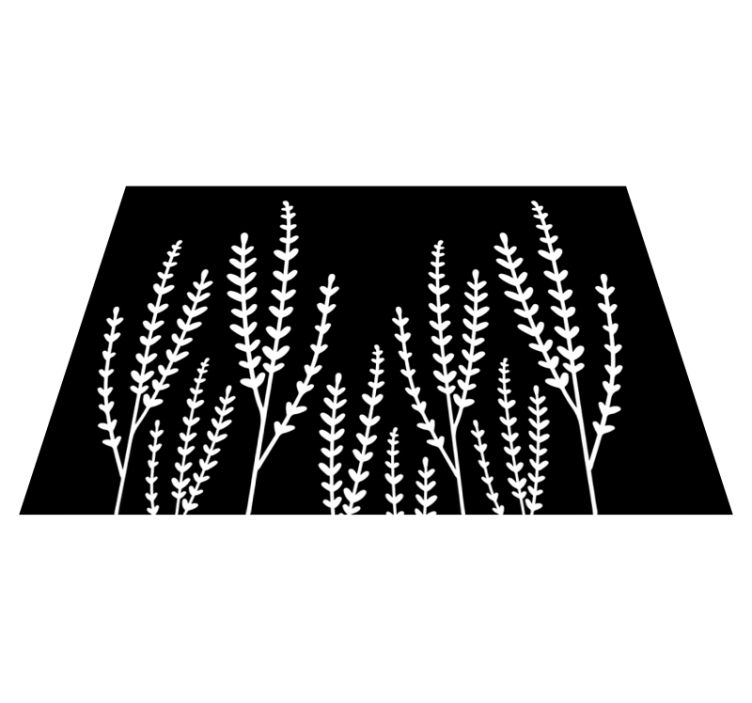 Alfombra vinílica baño picos en blanco y negro - TenVinilo