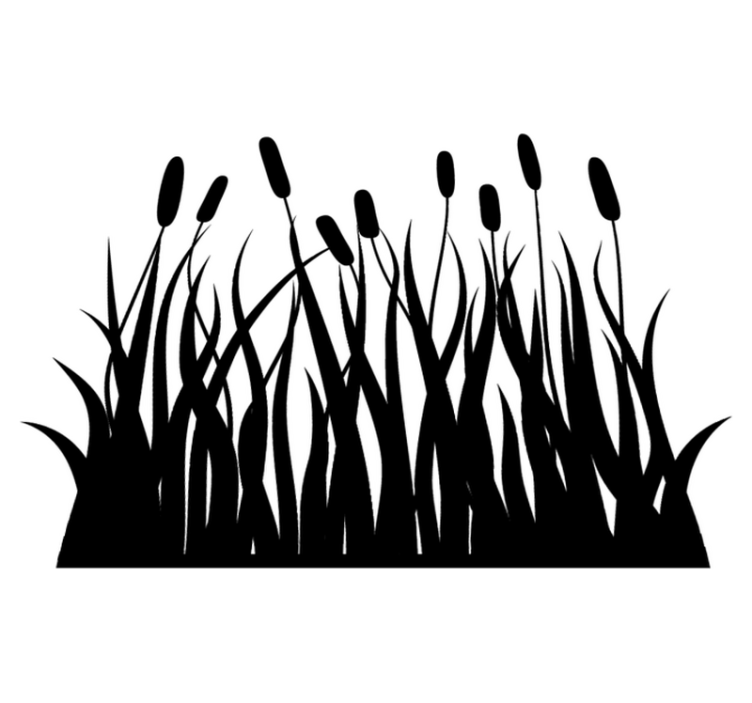 Alfombra vinílica baño juncos en color sólido - TenVinilo