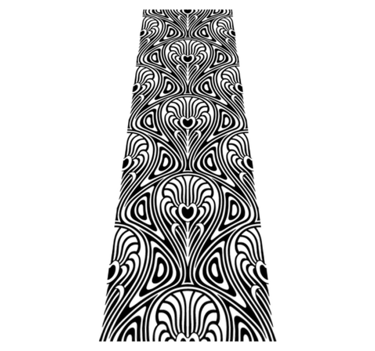 Alfombra vinílica baño estilo art nouveau - TenVinilo