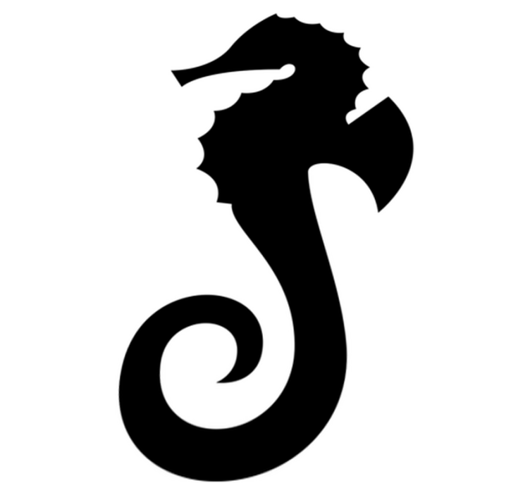 Alfombra vinílica baño pack caballito de mar - TenVinilo