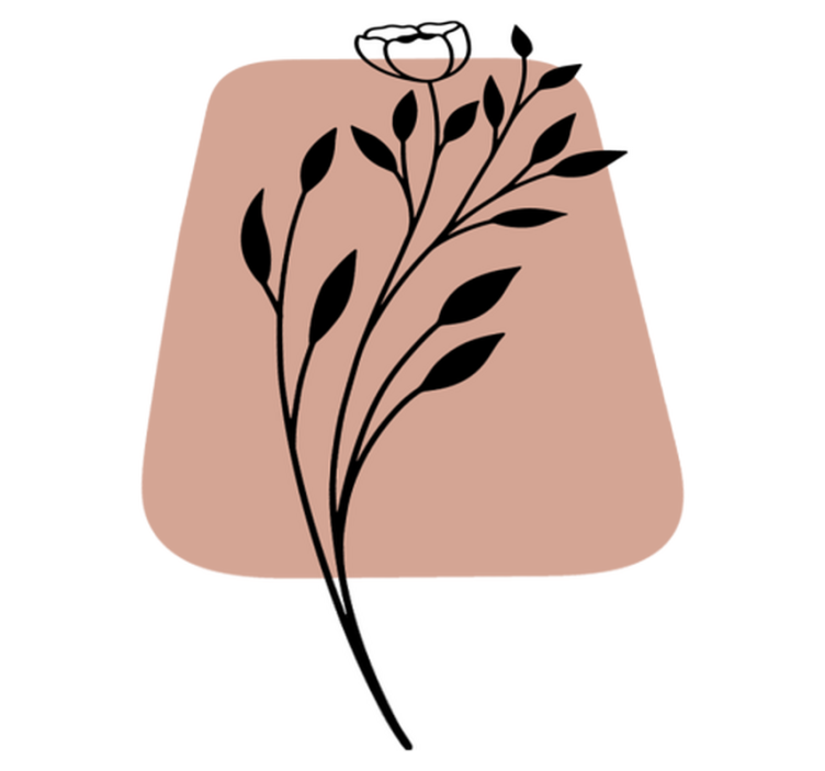 Alfombra vinílica flores acento floral elegante - TenVinilo