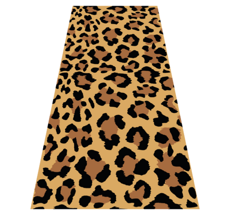 Alfombra vinílica animal print estampado de pantera - TenVinilo