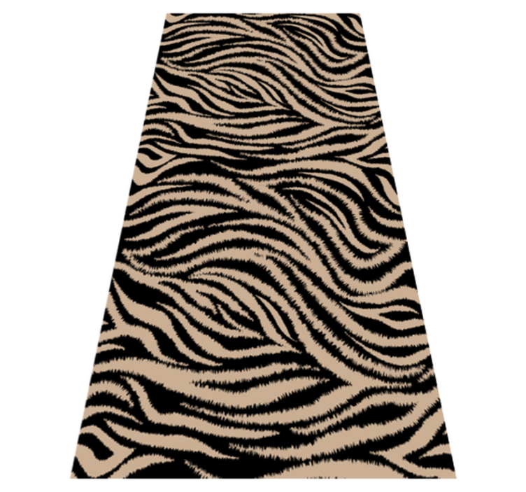 Alfombra vinílica animal print rayas de cebra - TenVinilo