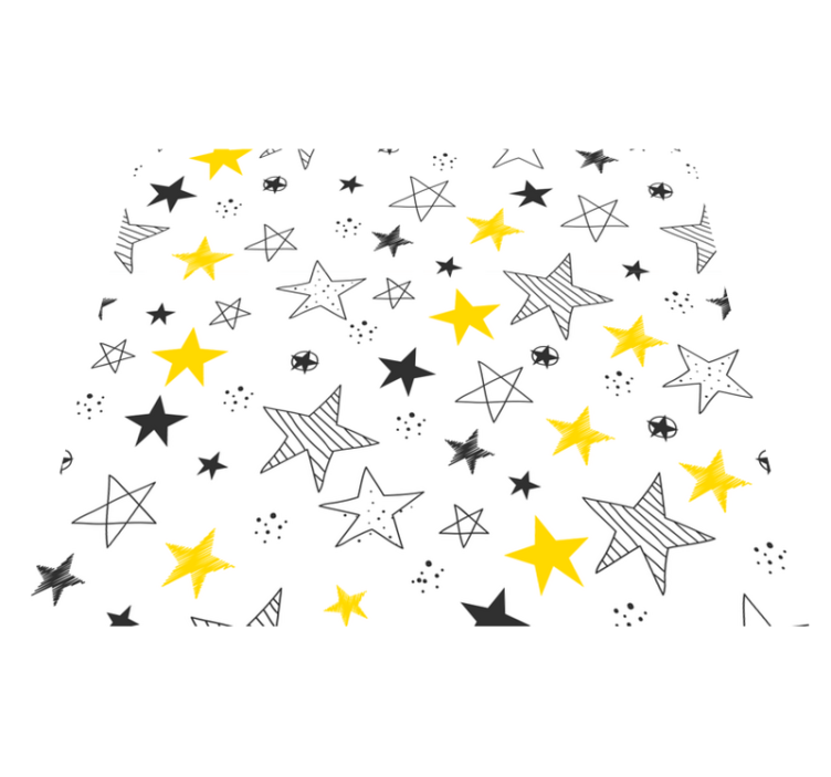 Alfombra vinílica estrellas patrón rock'n'roll - TenVinilo