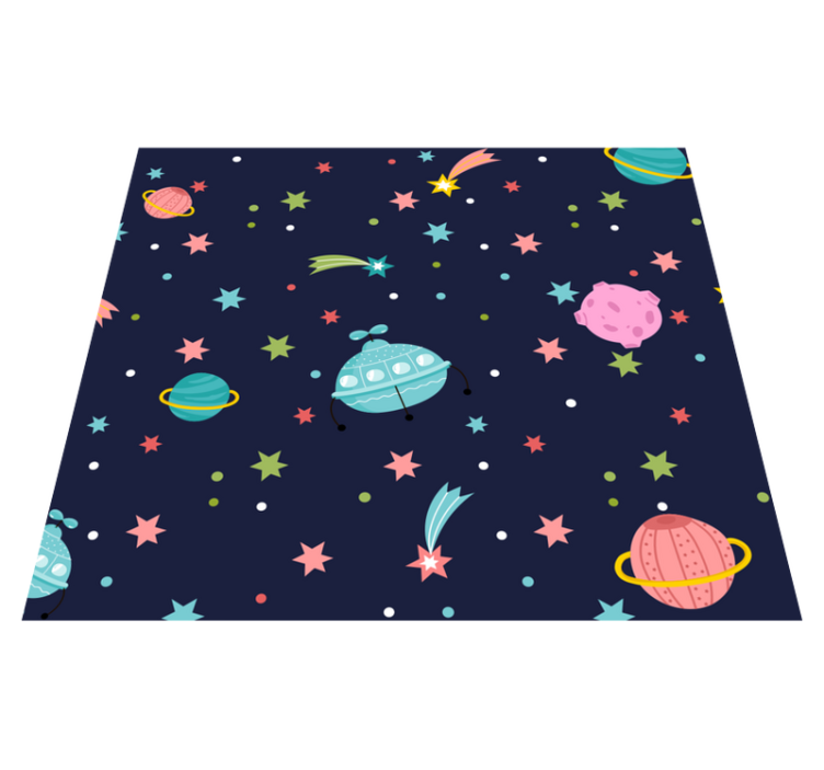 Alfombra vinílica estrellas espacio celestial - TenVinilo