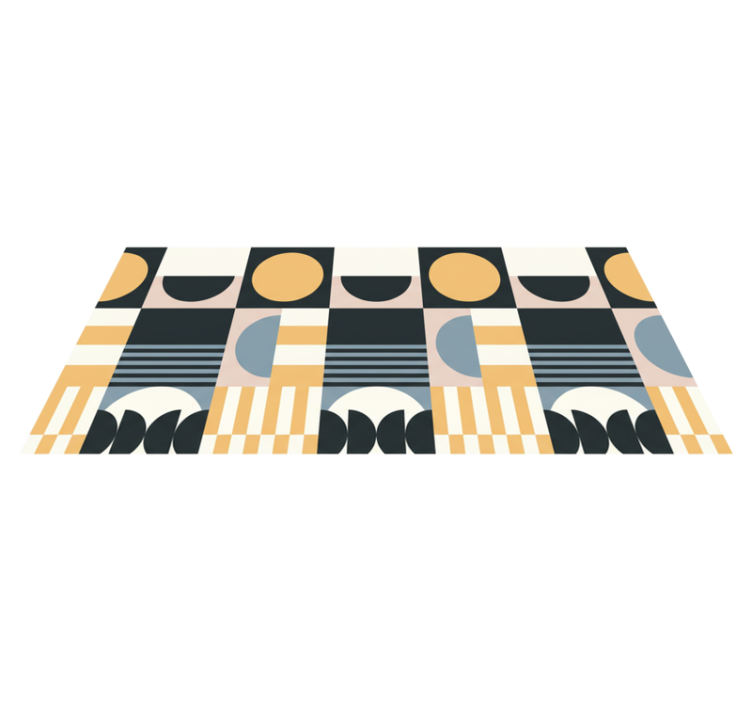 Alfombra vinílica salón diseño moderno abstracto - TenVinilo