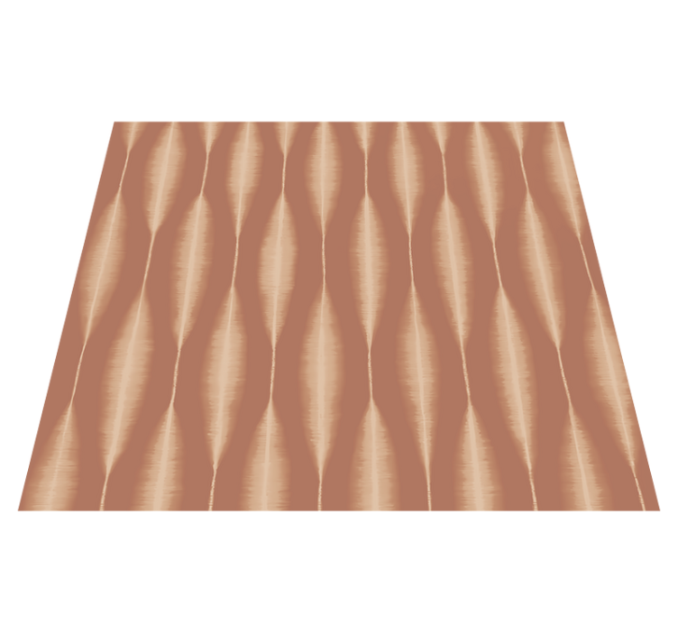 Alfombra vinílica geométrica ikat kasuri mousse mocha - TenVinilo