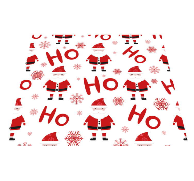 Alfombra vinílica navidad santa claus y hohoho - TenVinilo