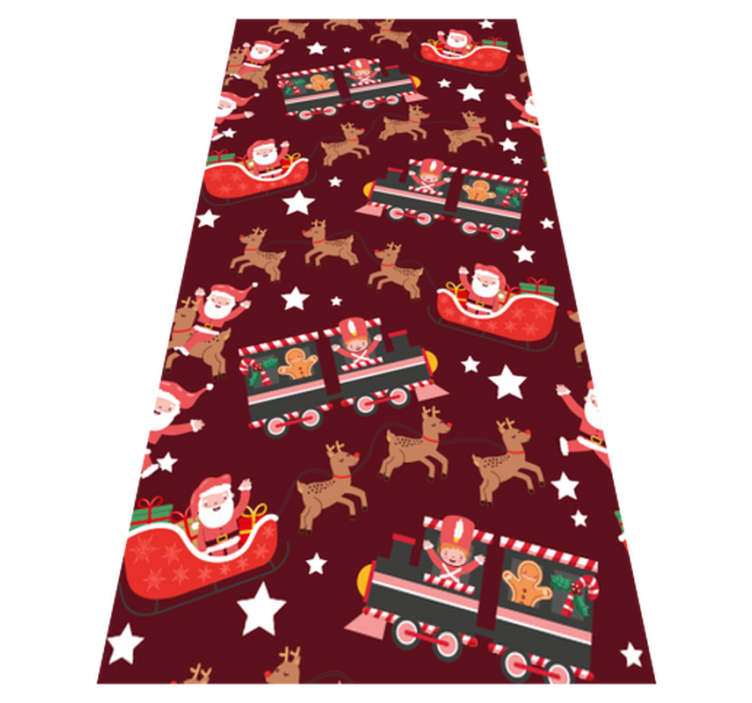Alfombra vinílica navidad trineo de santa claus - TenVinilo