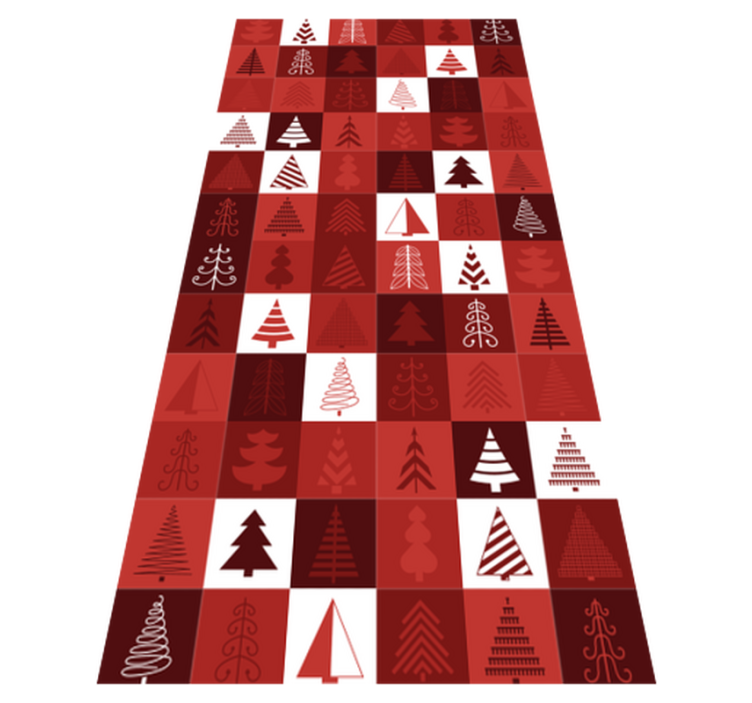 Alfombra vinílica navidad patchwork navideño - TenVinilo