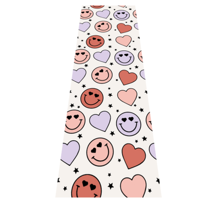 Alfombra vinílica dormitorio amor y sonrisas - TenVinilo