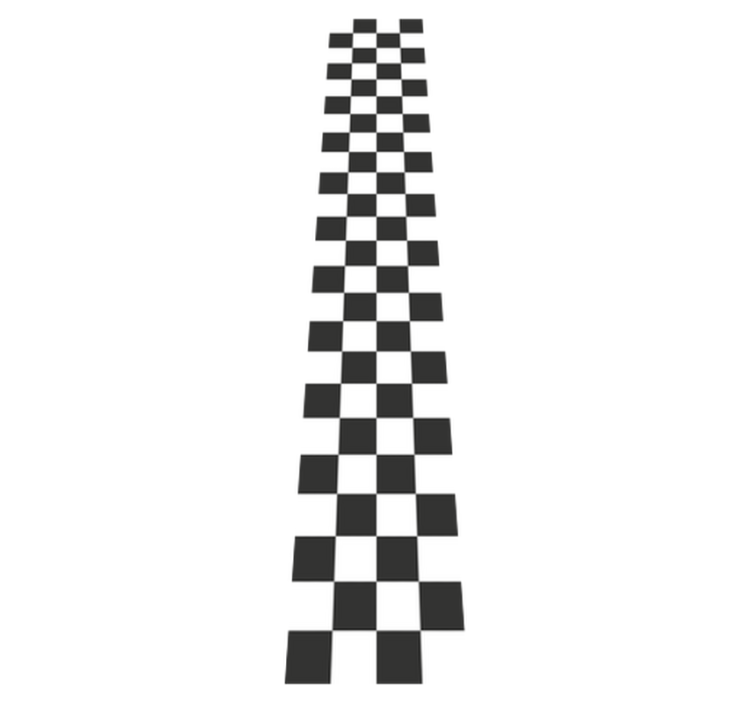 Alfombra vinílica dormitorio cuadros blanco y negro - TenVinilo