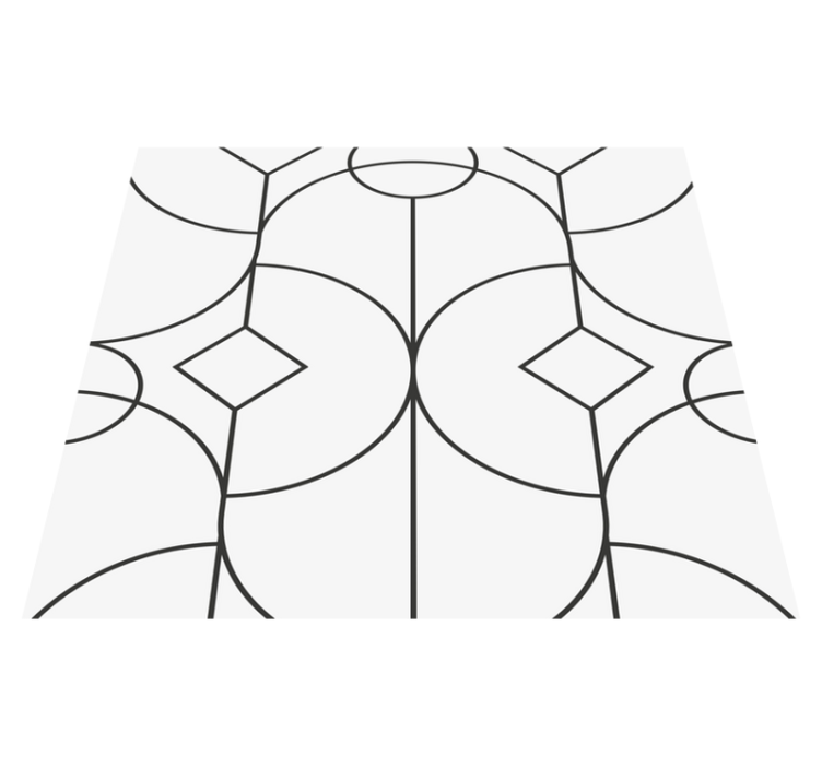 Alfombra vinílica dormitorio diseño clásico elegante - TenVinilo