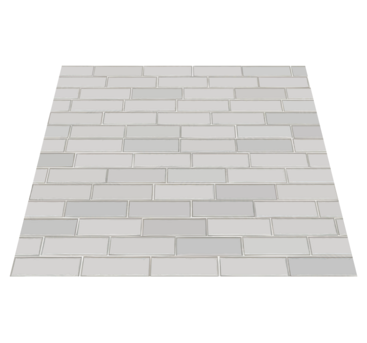 Alfombra vinílica dormitorio ladrillos blancos - TenVinilo