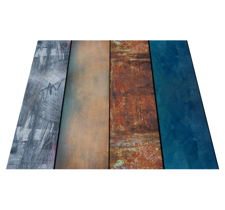 Alfombra vinílica dormitorio paneles texturizados abstractos - TenVinilo