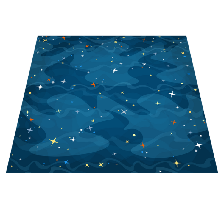 Alfombra vinílica dormitorio camuflaje estrellado - TenVinilo