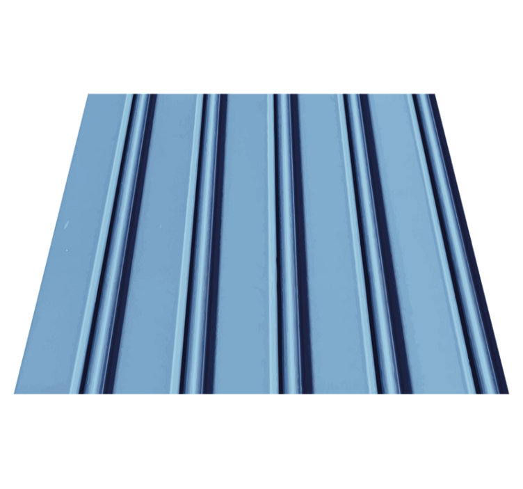 Alfombra vinílica dormitorio rayas azul claro verticales - TenVinilo