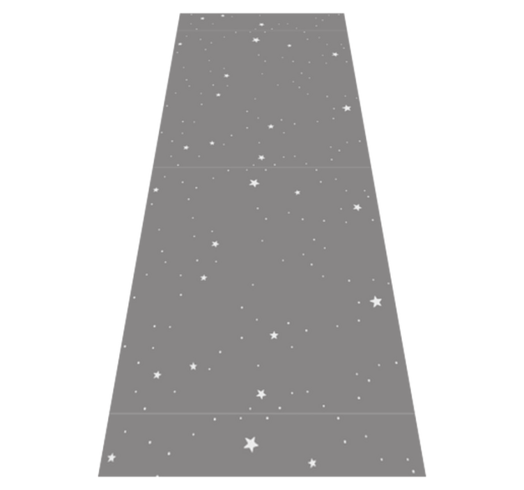 Alfombra vinílica dormitorio estrellas blancas sobre gris - TenVinilo