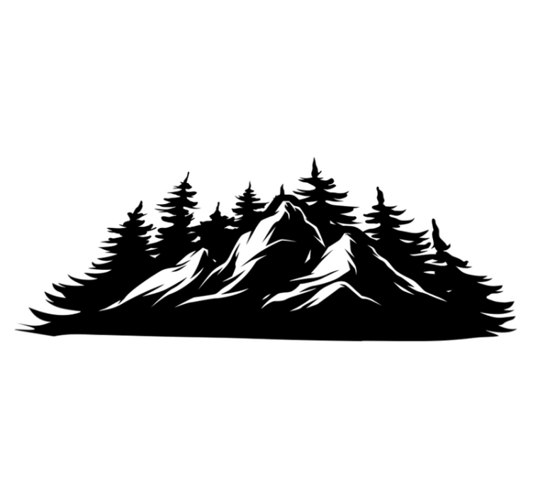 Alfombra vinílica naturaleza cordillera de montañas - TenVinilo