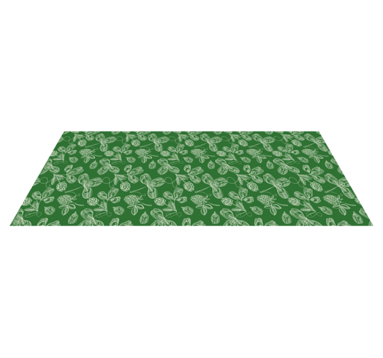 Alfombra vinílica naturaleza motivo verde follaje - TenVinilo