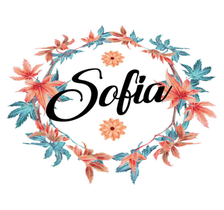 Alfombra vinílica flores corona de flores otoño - TenVinilo