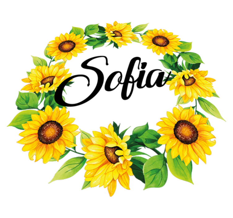 Alfombra vinílica flores corona de flores de verano - TenVinilo