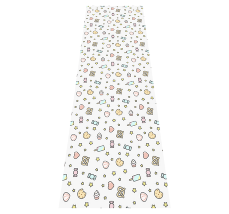 Alfombra vinílica dormitorio bocadillos adorables - TenVinilo