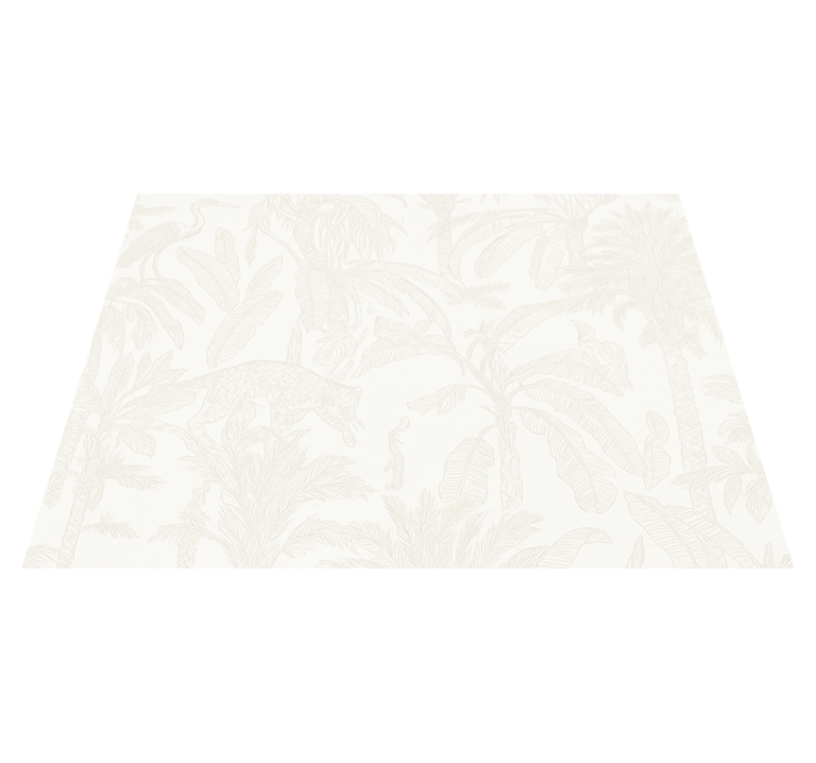 Alfombra vinílica dormitorio beige claro selva - TenVinilo