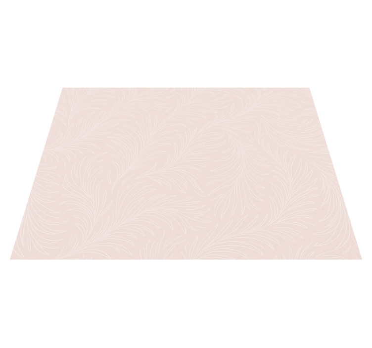 Alfombra vinílica dormitorio botánico rosa suave - TenVinilo