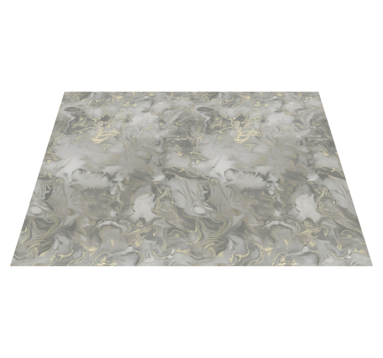 Alfombra vinílica dormitorio mármol líquido gris metálico - TenVinilo