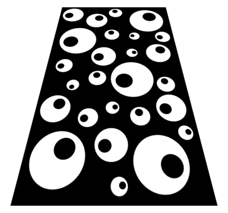 Alfombra vinílica geométrica perlas de agua - TenVinilo