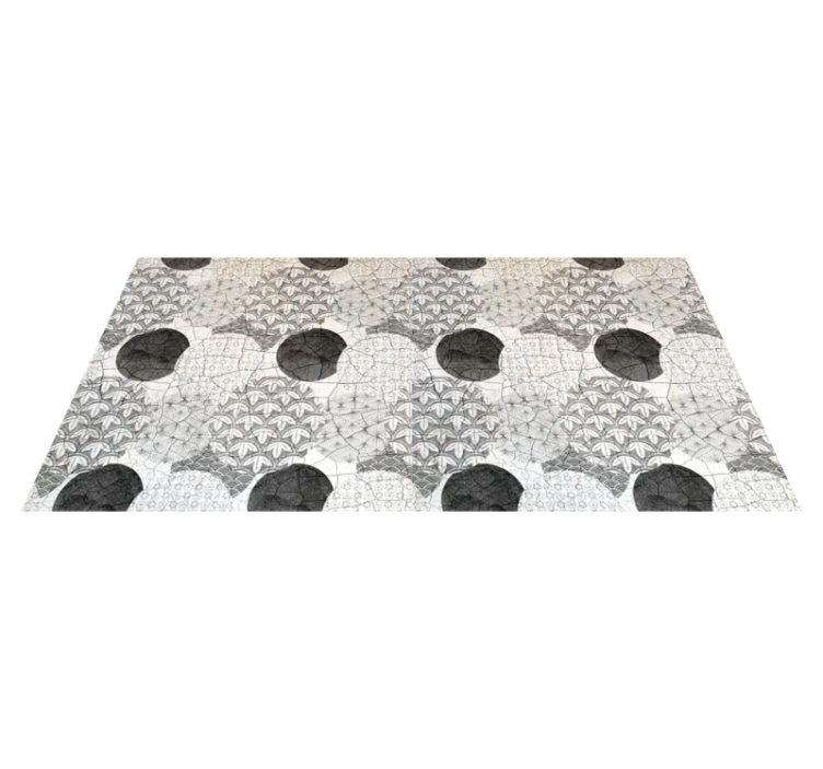 Alfombra vinílica geométrica patrón geométrico oriental - TenVinilo